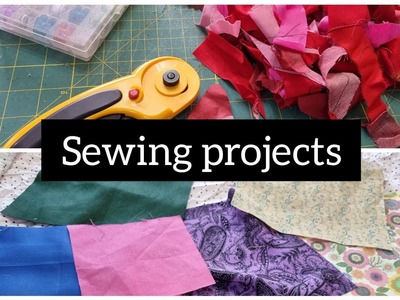 3 super ideas for school from leftover fabric. DIY Sewing projects from scraps of fabric. Patchwork.