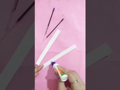 DIY homemade cute pen || cute feather pen #shorts #artandcraft