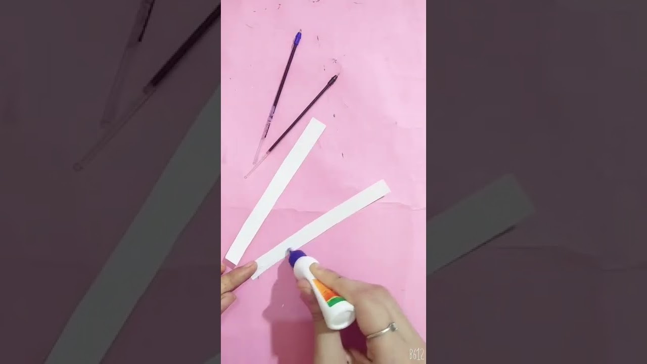 DIY homemade cute pen || cute feather pen #shorts #artandcraft