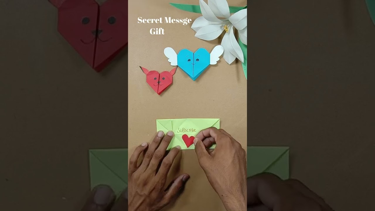 Diy Secret Message card || How to make Secret gift box #trending #viral #shorts