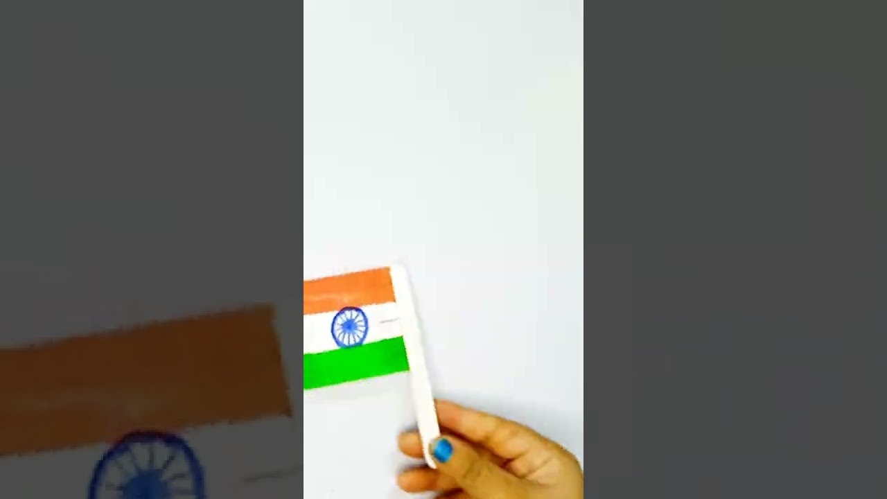 Diy Republic Day Badge ideas| ice cream stick |#youtubeshorts #viralvideo #viral  sarita art studio