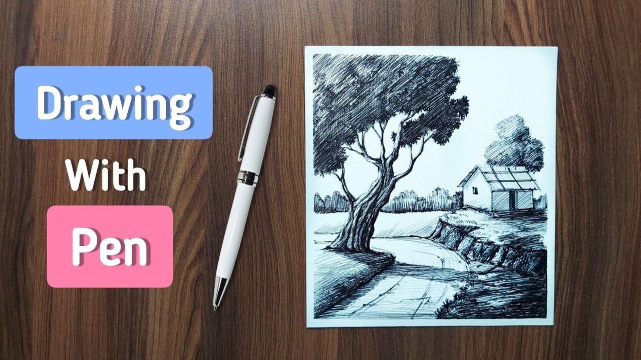 Drawing with Pen : tutorial #shorts