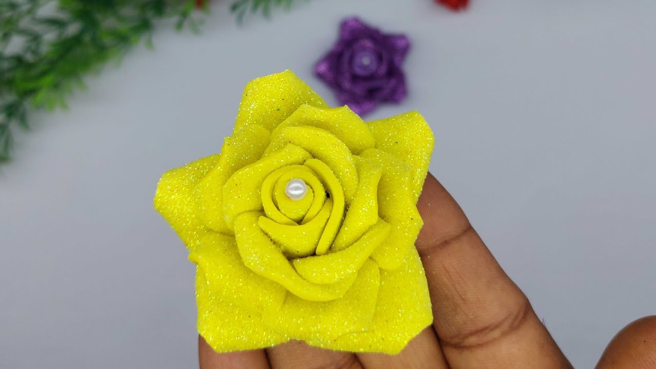 Deadhead roses | Foam Sheet Rose | Foam Roses Tutorial | Foam Sheet Craft Ideas