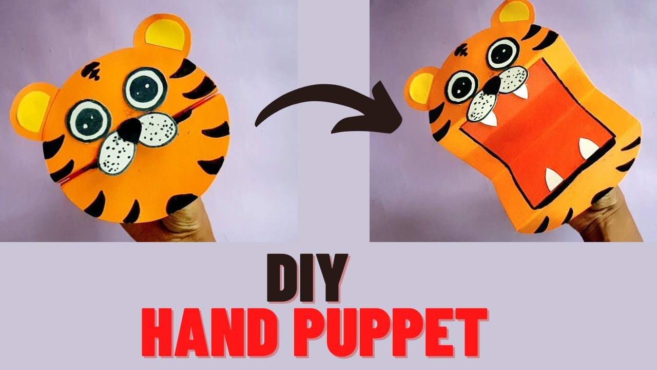 DIY Hand Puppet Ideas |Paper crafts for school | How to make hand puppet using paper |Animal toy DIY