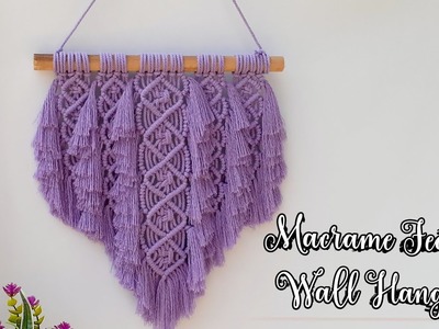 DIY | Macrame Feather Wall Hanging Tutorial | Macrame Wall Hanging Tutorial