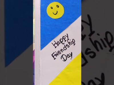 EASY FRIENDSHIP DAY GREETINGS CARD DIY CRAFT TRICKS FOR BEGINNERS | SIMPLE TUTORIAL | #shorts #viral