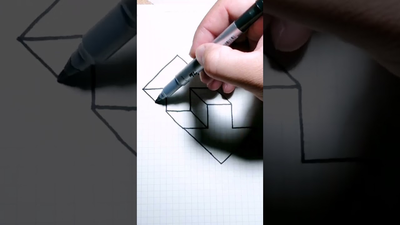 How to draw 3D p183#shorts