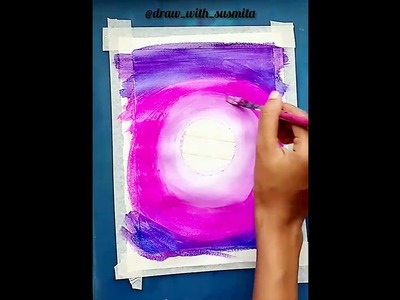 How To Draw A Cat In Moonlight ???? : Tutorial For Beginners #shorts #tutorial #viral