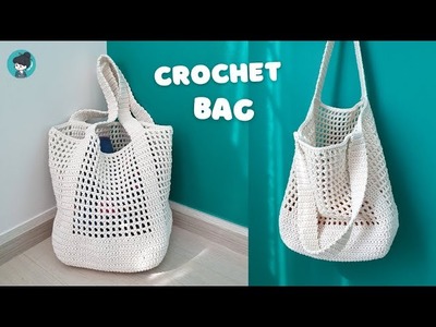 ????Amazing DIY Crochet Bag | Crochet Bucket Tote Bag | Super Easy Crochet Net Bag | ViVi Berry Crochet