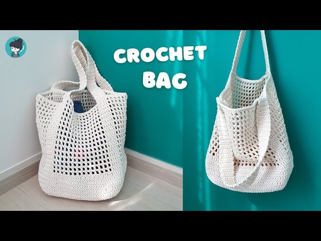 ????Amazing DIY Crochet Bag | Crochet Bucket Tote Bag | Super Easy Crochet Net Bag | ViVi Berry Crochet