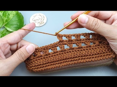 How to Crochet Purse with Zipper | Change color by accident???? | ViVi Berry DIY
