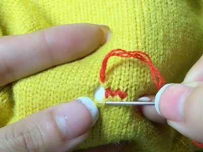 How to Mend a Hole in Knitted Sweater by Yourself