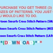 Cartoon Smurfs Cross Stitch Pattern***L@@K***Buyers Can Download Your Pattern As Soon As They Complete The Purchase