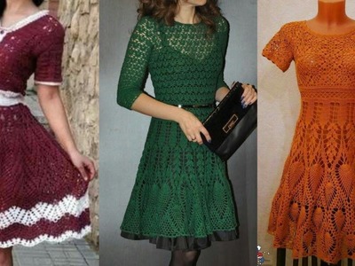 Extremely & style Free crochet patterns crochet skater dress party wear ideas 2022