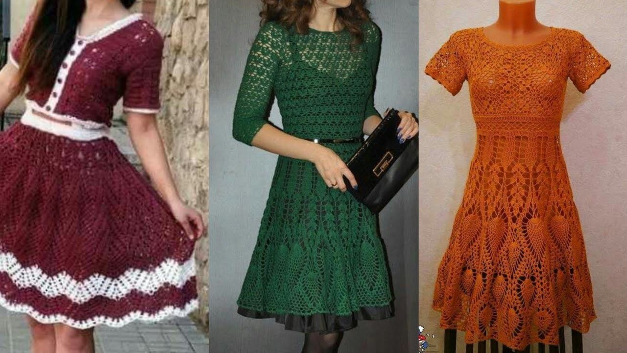 Extremely & style Free crochet patterns crochet skater dress party wear ideas 2022