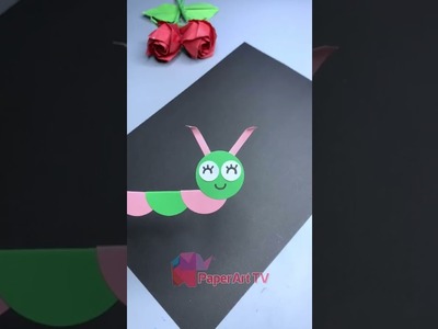 Easy Paper Cute Worm Craft | DIY Paper Craft