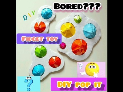 How to make DIY pop it fidget toy || fun gadgets#youtubeshorts #fidget #diy #popit