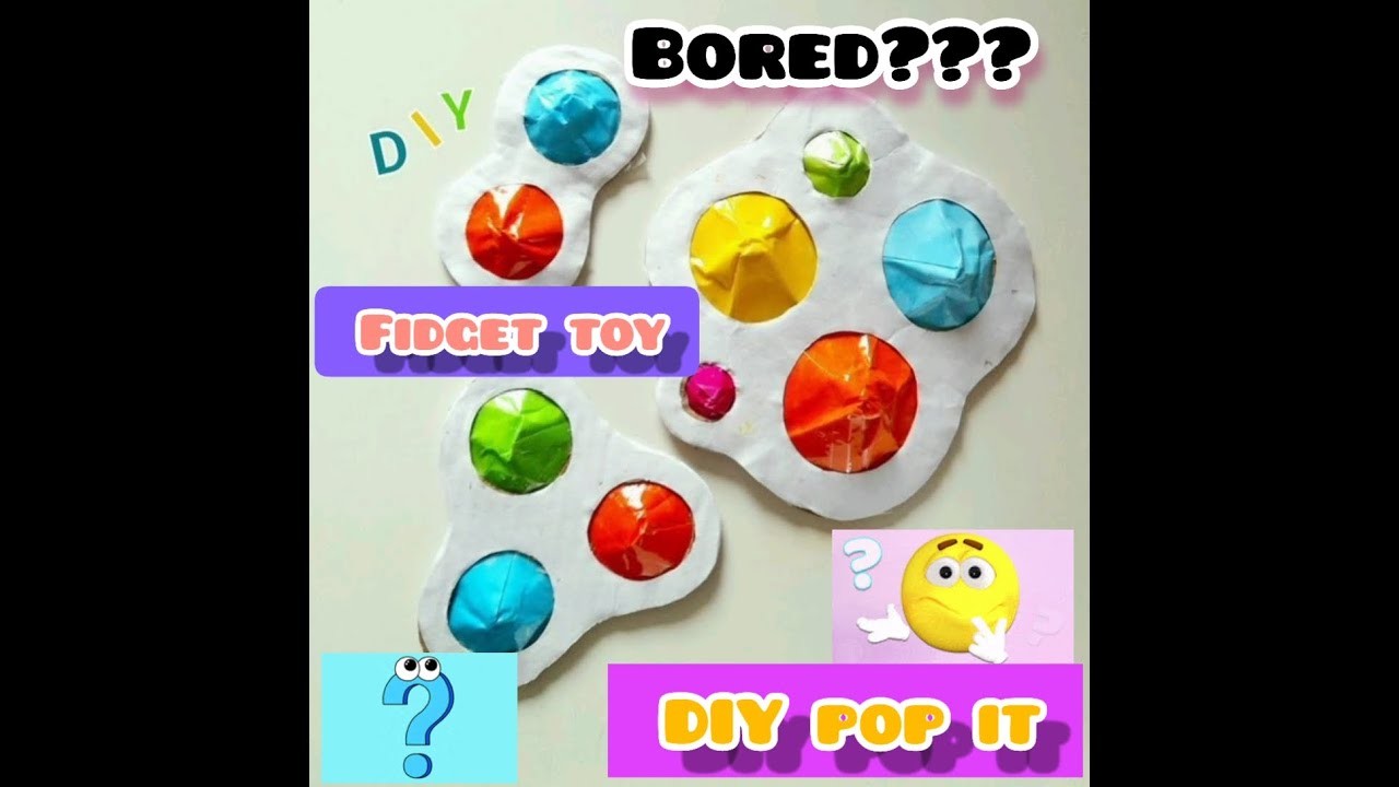 How to make DIY pop it fidget toy || fun gadgets#youtubeshorts #fidget #diy #popit