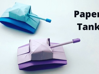 How To Make Easy Paper Toy TANK For Kids. Nursery Craft Ideas. Paper Craft Easy. KIDS crafts