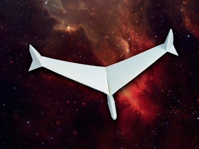 A paper airplane that can fold and hover in the air! Kestrel Glider【123 Paper Airplane】