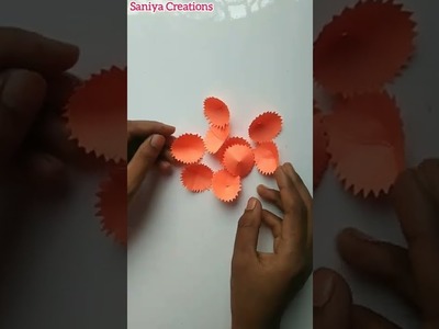 Easy Flower Making With Paper#shorts