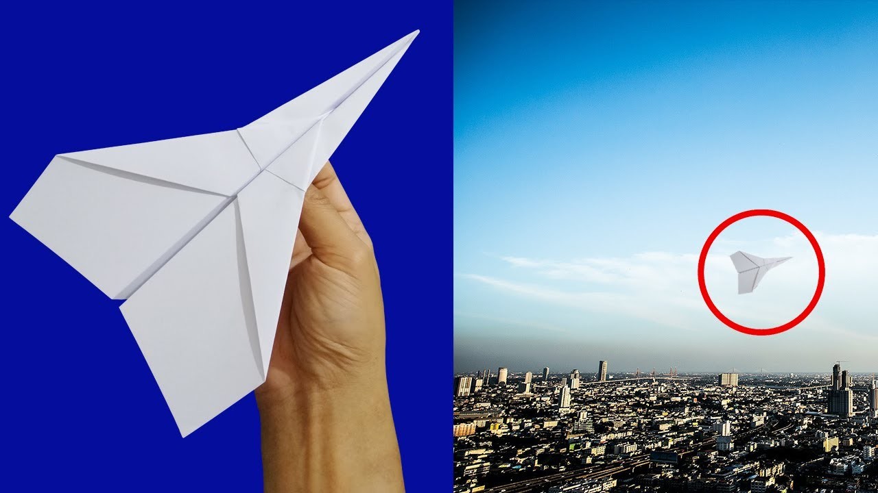 How To Fold Paper Airplane For Long Fly and Very Fast