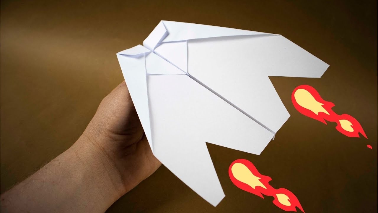 Papierflieger falten der weit fliegt | Papierflieger Selbst Basteln ✔️