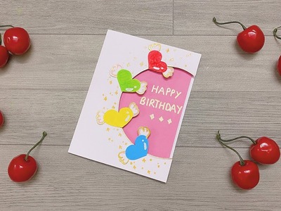 DIY Greeting Pop up Cards for Birthday. Beautiful Handmade Birthday Card