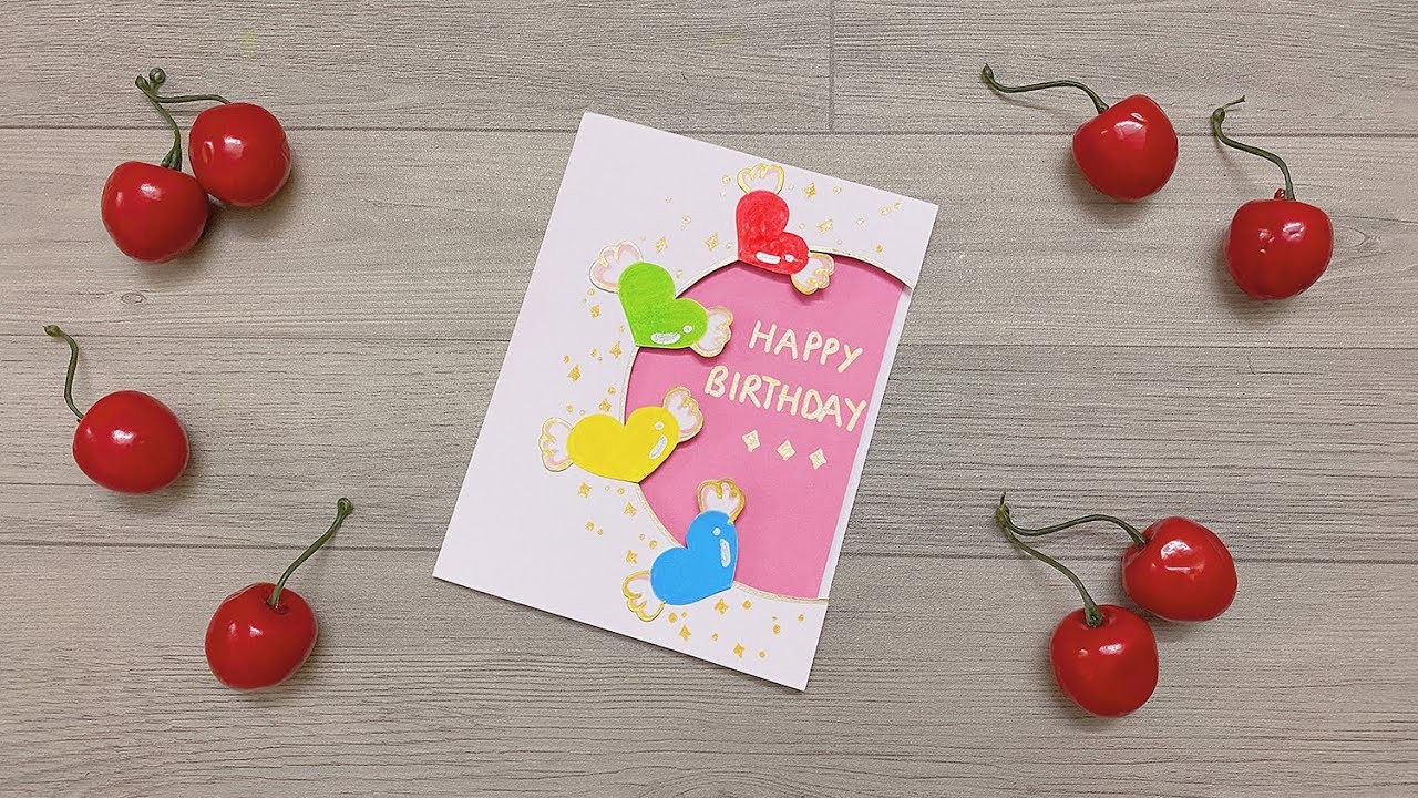 DIY Greeting Pop up Cards for Birthday. Beautiful Handmade Birthday Card