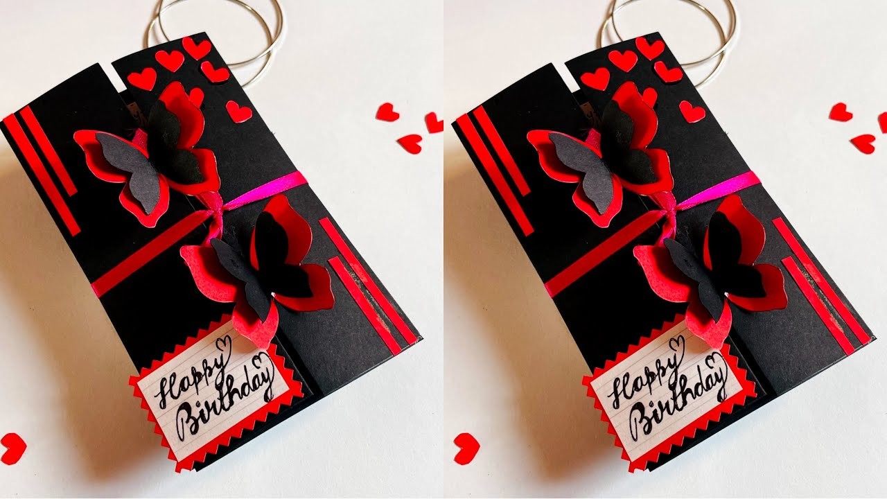 Handmade birthday card for best friend | birthday card making | easy birthday greeting card 2022