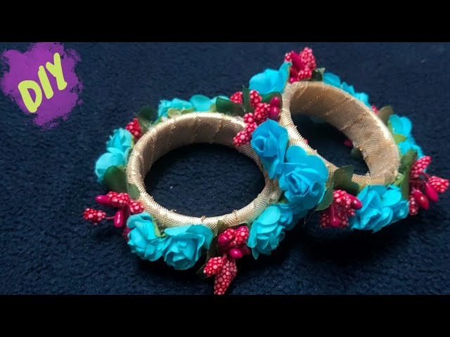 how-to-make-floral-bangle-at-home-part-1-handmade-haldi-mehendi