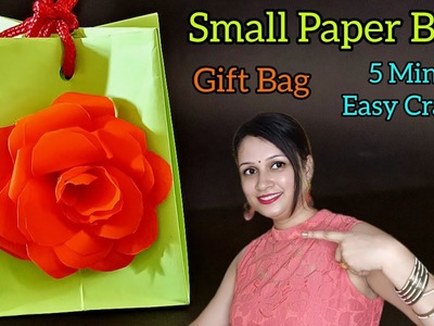 DIY - Only Fold Your Paper and get a Cute Gift Bag!! Very Easy Crafts for Kids!!