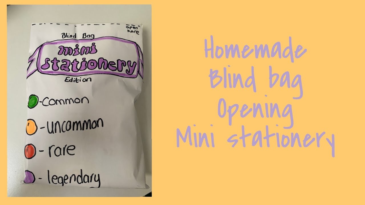 Opening DIY blindbag mini stationery! #blindbag #blindbags