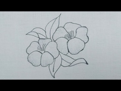 Classy, simple and enchanting flower embroidery design, Hand embroidery tutorial, Easy embroidery
