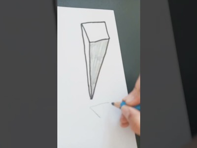 Easy 3d drawing.how to draw art for beginners with marker and pencil #shorts