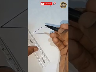 Very easy || How to drawing 3D art || 3d trick art on paper || #art #drawing #3dart, 3d art drawing