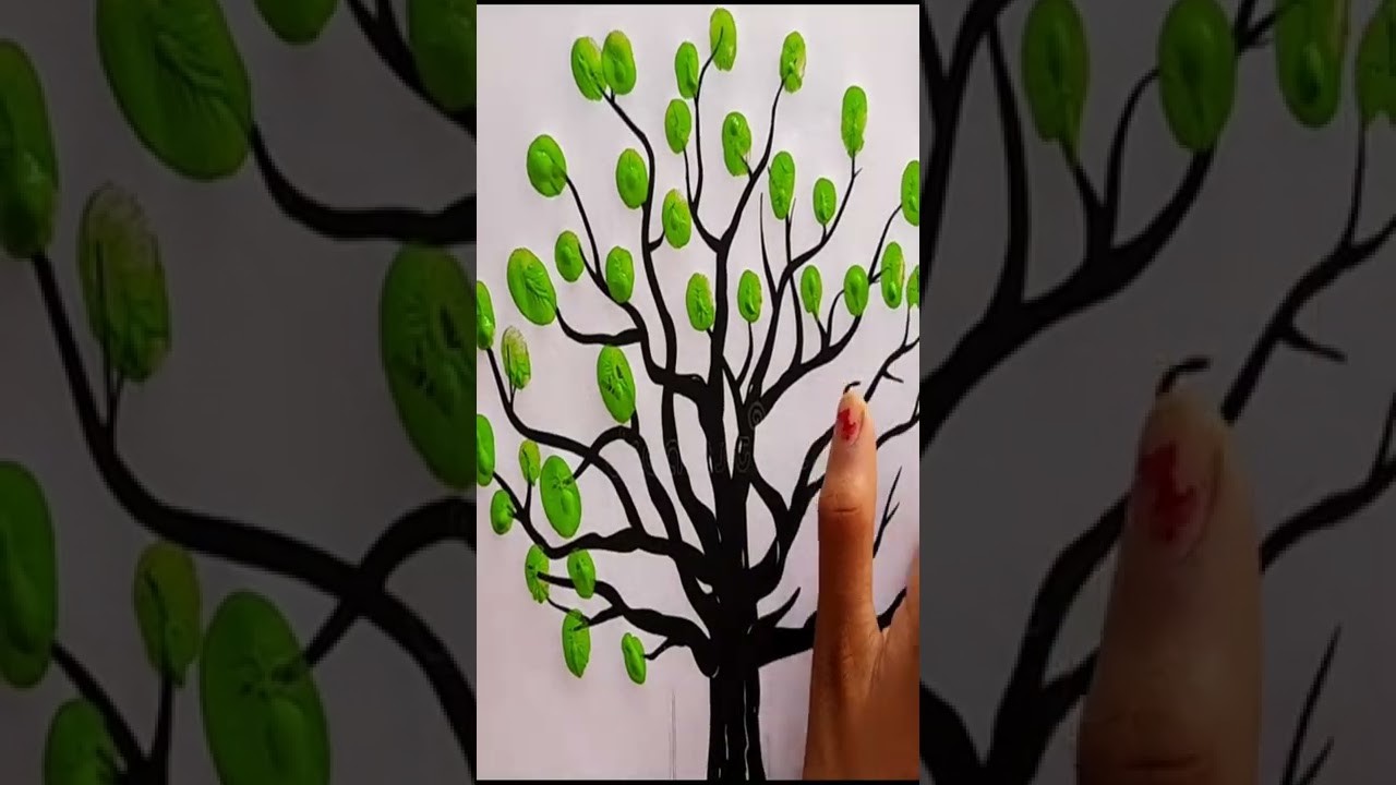 Awesome Drawing Tricks for Kids | Easy Watercolor Tree Painting | Tree Drawing |Easy Tree Painting