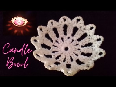 How to Make a Crochet Candle Holder - This DIY tutorial is perfect for the holidays!