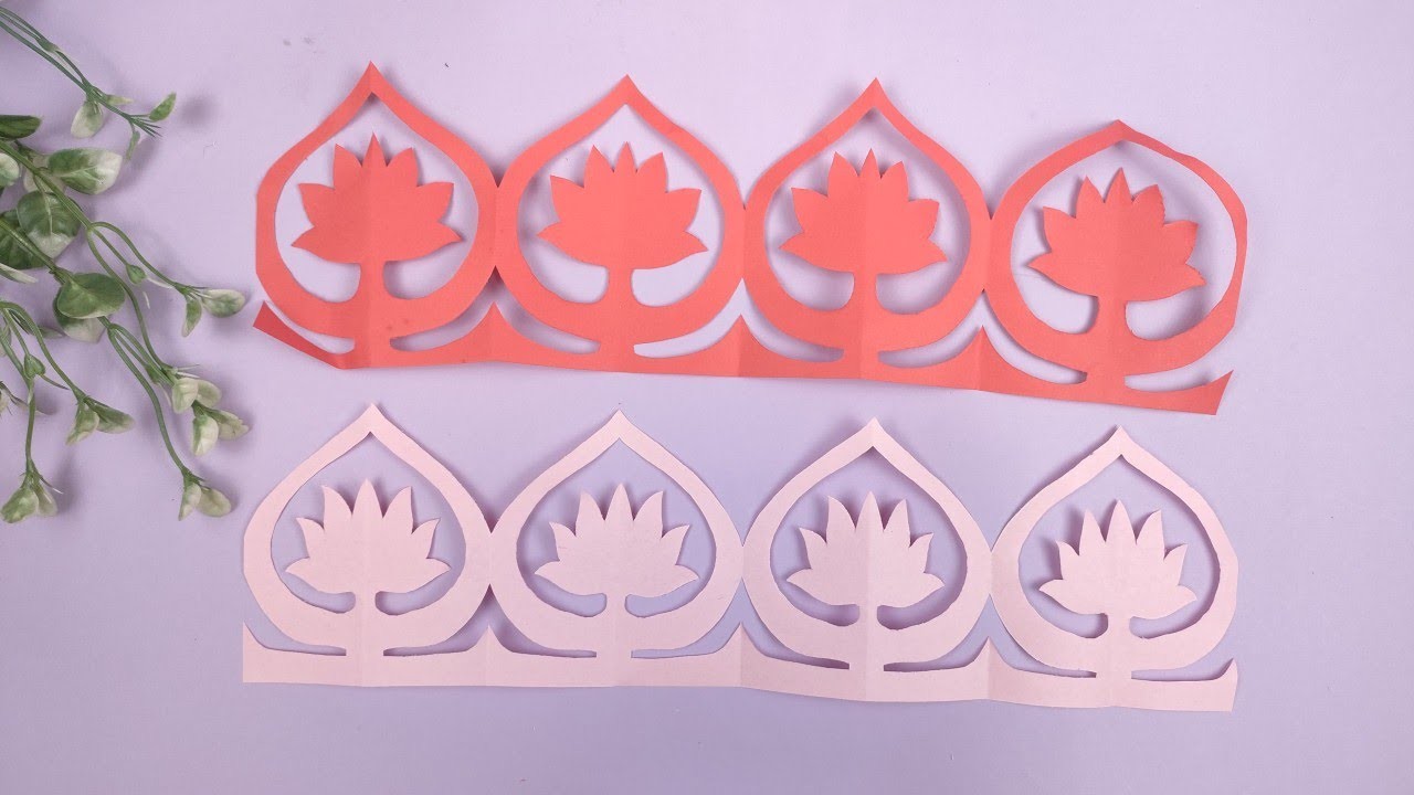 Cut Lotus Strips From Paper | DIY With Bee