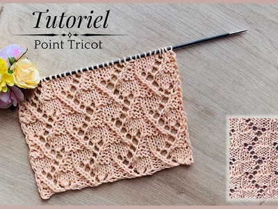 #268 Tricot: Tutoriel Point FACILE ???? CUPIDON -Maïlane - #lidiacrocrochettricot #knittingpattern