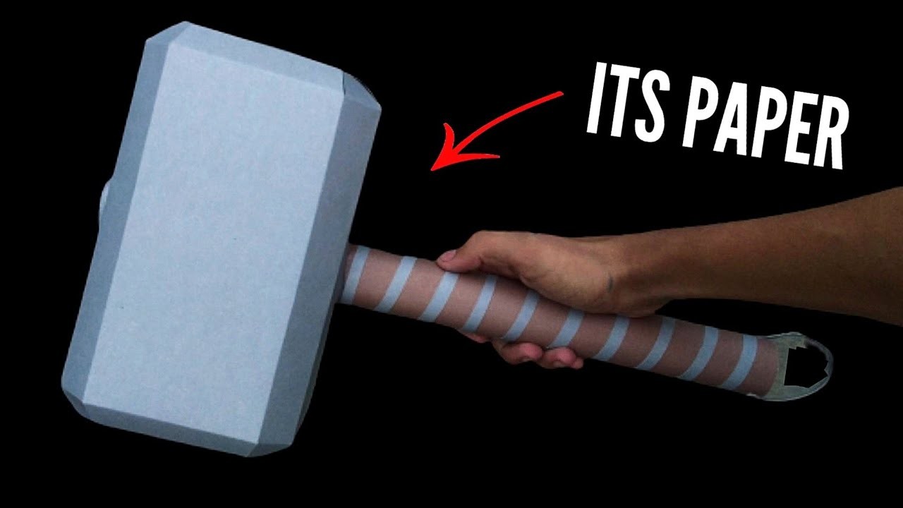 How to Make a Thor Hammer with Paper - Origami Thor Hammer