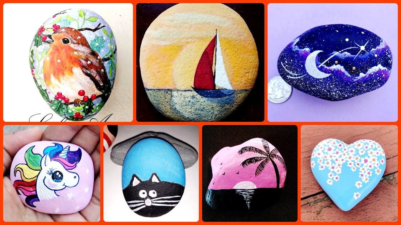 Diy Latest Pebble Crafts | Painting Crafts !