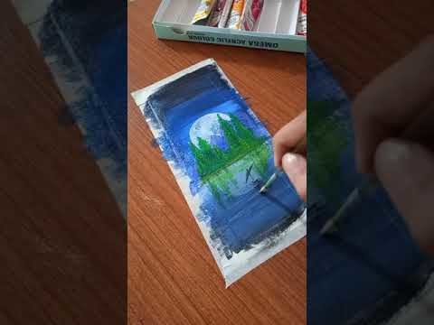 Acrylic painting tutorial for beginners step by step.acrylic painting.painting ideas