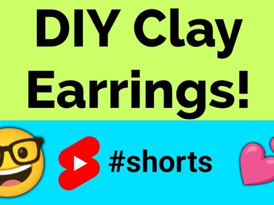 DIY Clay Earrings! ???? mouldit clay art #shorts #clay