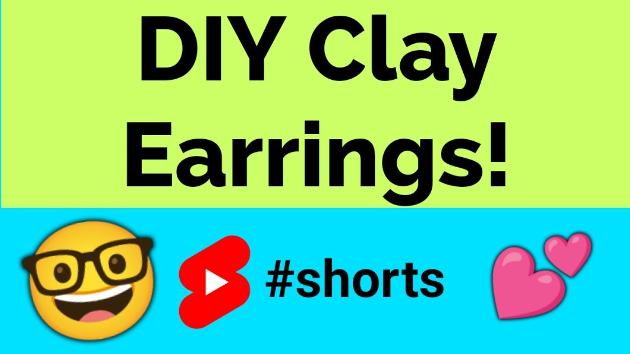 DIY Clay Earrings! ???? mouldit clay art #shorts #clay