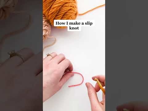 DIY crochet How to make a slip knot by crochetbycolleen