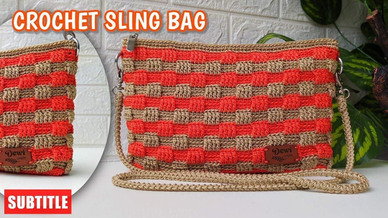 EASY CROCHET SLING BAG PATTERN FOR BEGINNERS SIMPLE BUT BEAUTIFUL