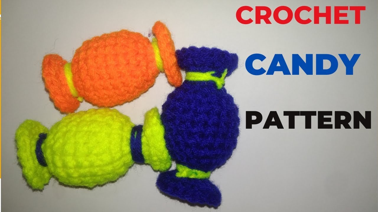 How to Crochet Amigurumi Candy.Free Pattern.Crochet Candies.Indu's Creation.How to Amigurumi Candies