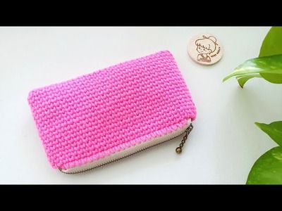 How to Crochet Bags and Purses Tutorial | Crochet Purse with Zipper | ViVi Berry DIY