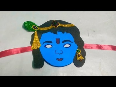 DIY krishnar mask. lord Krishna mask making from paper.#shorts